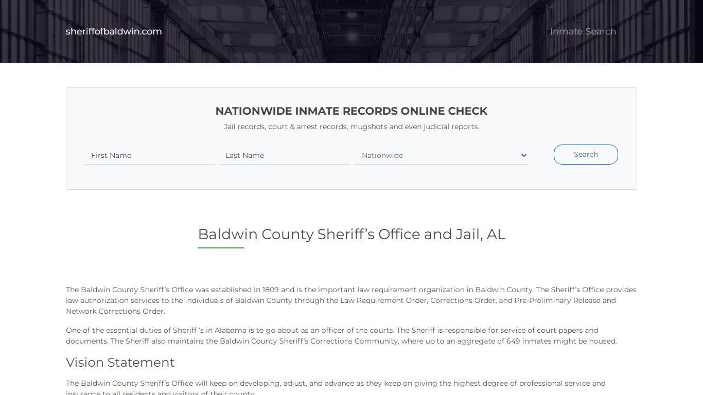 About Baldwin County Sheriff's Office and Jail, AL